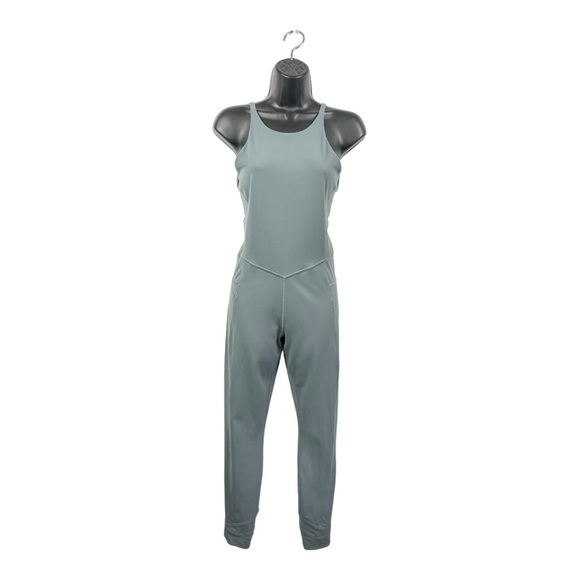 Athleta Pirouette Full Length Bodysuit in Metropolis Grey (Sage Green) Size M - Picture 5 of 13